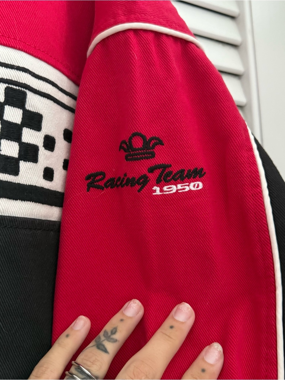 Monaco Racing Colorblock Jacket - Red & Black - Picture 3 of 8